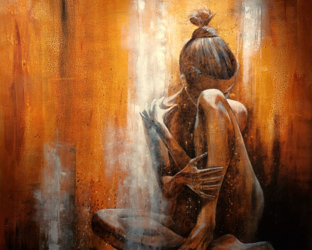 Introspection - 120 cm x 120 cm - acryl on canvas - price on request