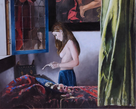 Message from Caravaggio - 60 cm x 50 cm - acryl on canvas - price on request