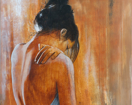 Introspection 9 - 100 cm x 70 cm - acryl op canvas - prijs op aanvraag