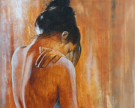 Introspection 9 - 100 cm x 70 cm - peinture acrylique sur toile - prix sur demande