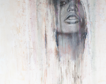 White powder - 90 cm x 90 cm - acryl on canvas - in private collection