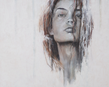 Fame - 80 cm x 80 cm - acryl op canvas - private collectie