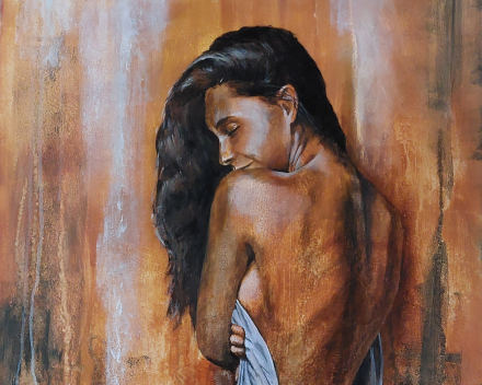 Introspection 11 - 100 cm x 70 cm - peinture acrylique sur toile - prix sur demande