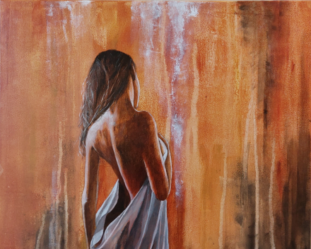 Introspection 12 - 60 cm x 60 cm - acryl op canvas - prijs op aanvraag