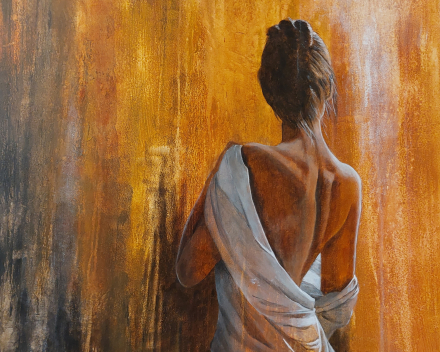 Introspection 7 - 80 cm x 80 cm - acryl op canvas - private collectie
