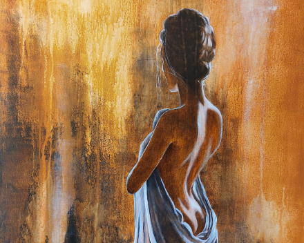 Introspection 8 - 80 cm x 80 cm - acryl op canvas - private collectie