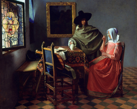 Le verre de vin, 65 x 77, Johannes Vermeer