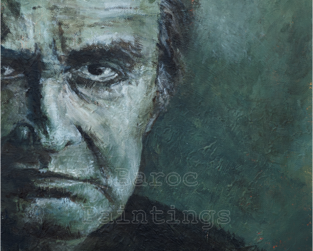 Johnny - 40 cm x 30 cm- acryl op canvas - prijs op aanvraag