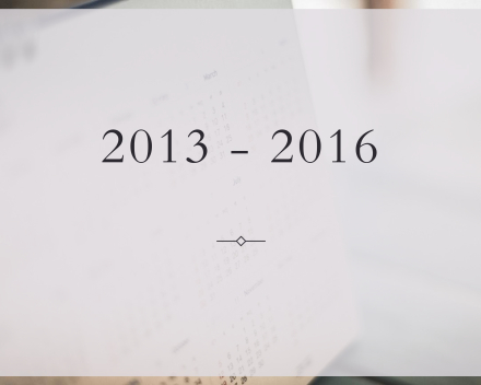 2013 - 2016