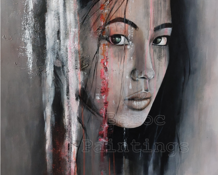 Touch of the orient 2202 - 100  cm x 70 cm - acryl op canvas - prijs op aanvraag