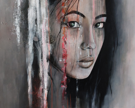 Touch of the Orient 2 - 100 cm x 70 cm - acryl op canvas - prijs op aanvraag